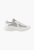 White/Silver - Prada America's Cup Biker Fabric Sneakers - GLAM MODA